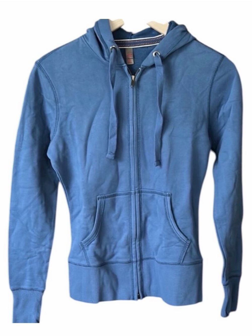 NWT District Threads Blue Hoodie full zip up Ladies Juniors, 4XL
